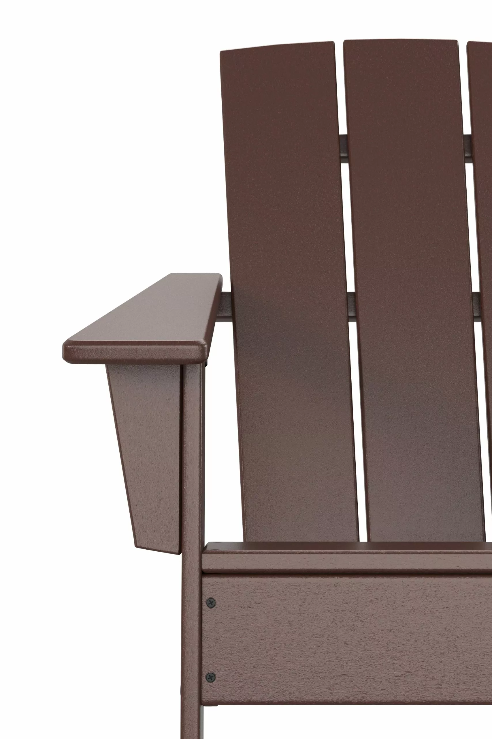 Allen + Roth Oakport Mahogany Plastic Adirondack Chair 5 Allen + Roth Oakport Mahogany Plastic Adirondack Chair - Image 5