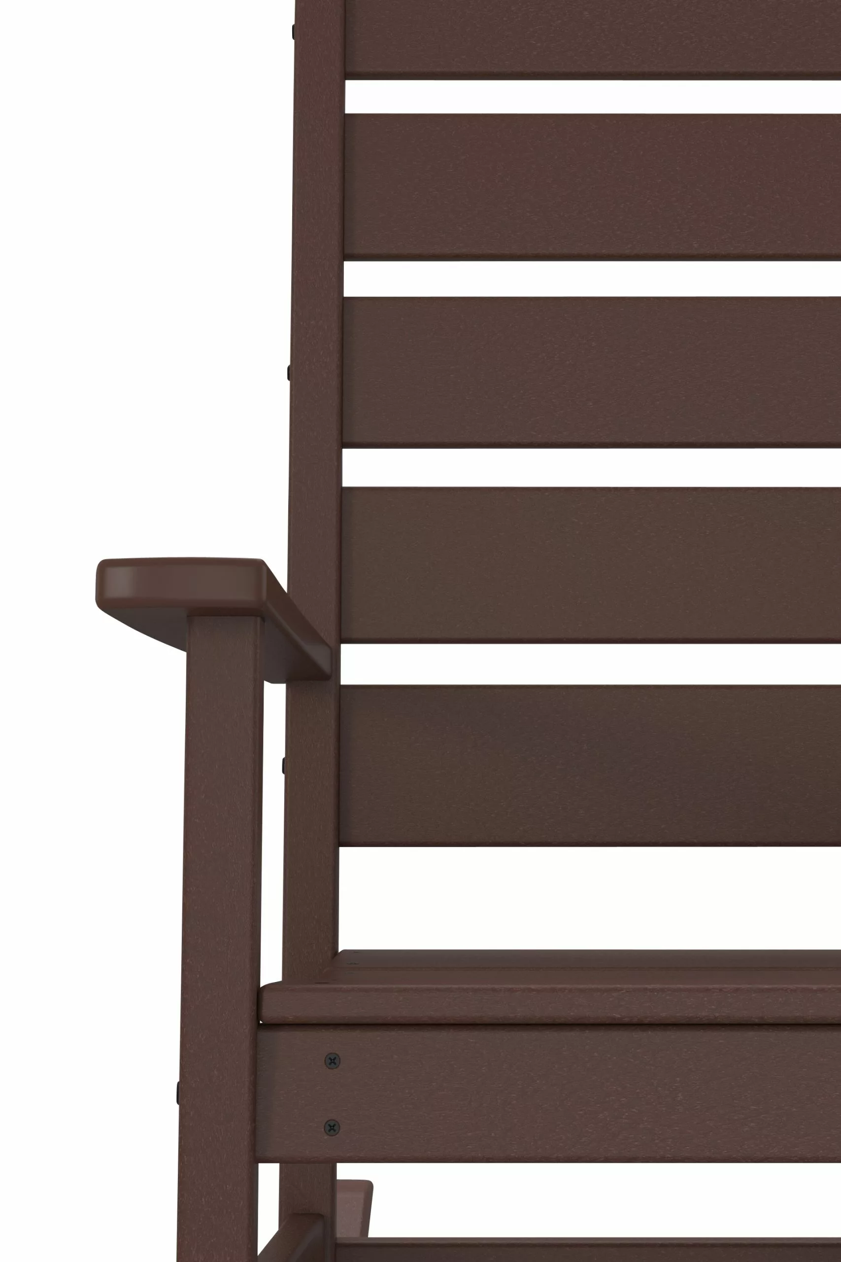 Allen + Roth Oakport Mahogany Plastic Rocking Chair 3 Allen + Roth Oakport Mahogany Plastic Rocking Chair - Image 3