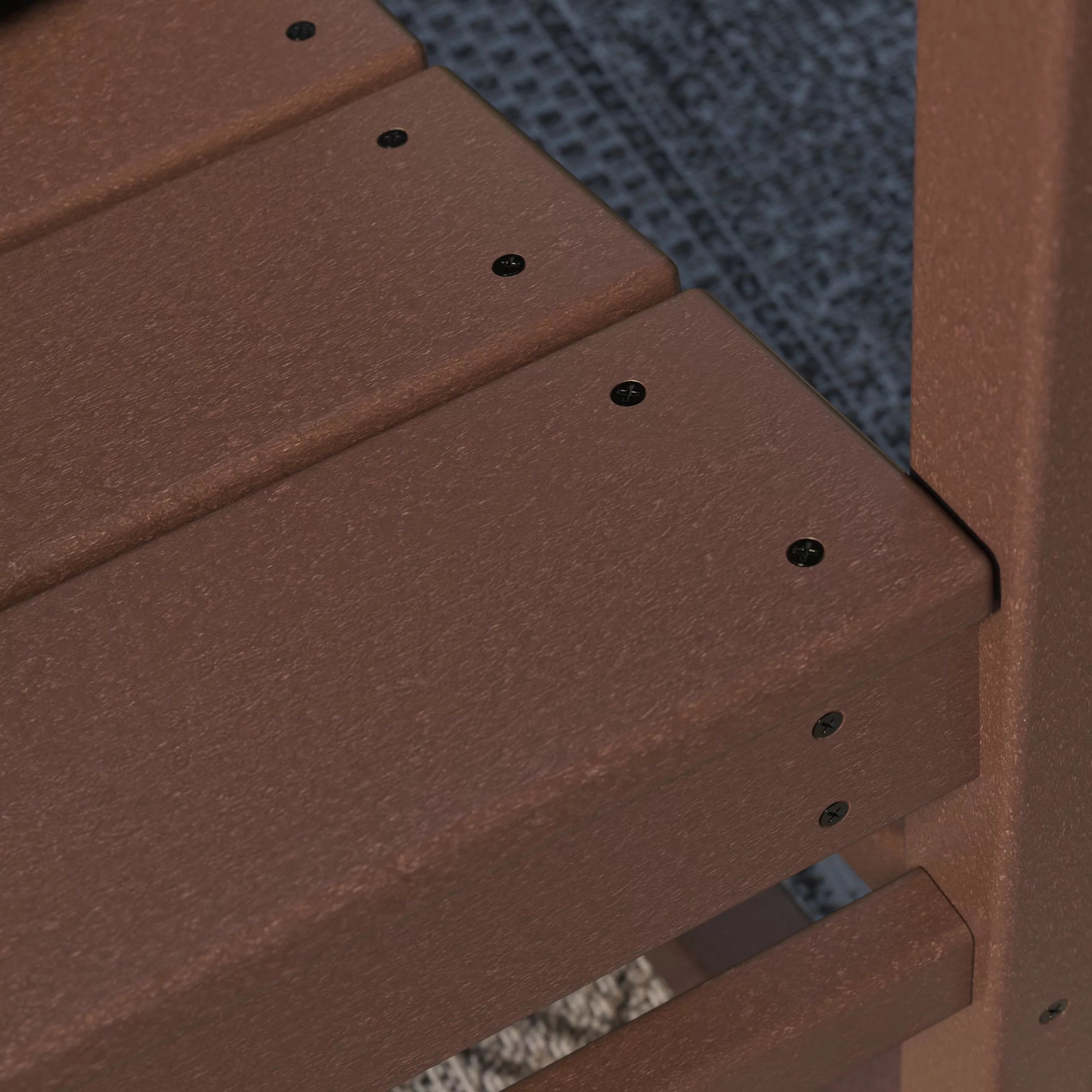 Allen + Roth Oakport Mahogany Plastic Rocking Chair 6 Allen + Roth Oakport Mahogany Plastic Rocking Chair - Image 6