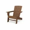 Allen + Roth Oakport Teak Plastic Adirondack Chair