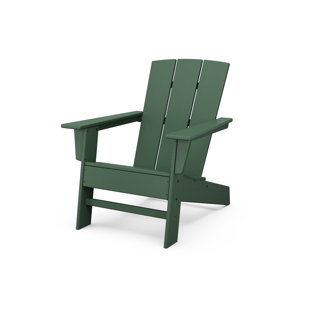 Allen + Roth Oakport Green Plastic Adirondack Chair 1 Allen + Roth Oakport Green Plastic Adirondack Chair