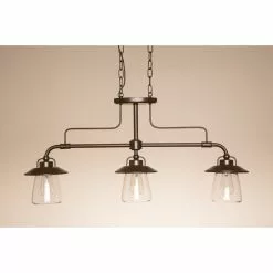 Allen + Roth Bristow 36-in W 3-Light Mission Bronze Kitchen Island Light With Clear Shade 10 Allen + Roth Bristow 36-in W 3-Light Mission Bronze Kitchen Island Light With Clear Shade -Allen + Roth Shop 339927 08795010