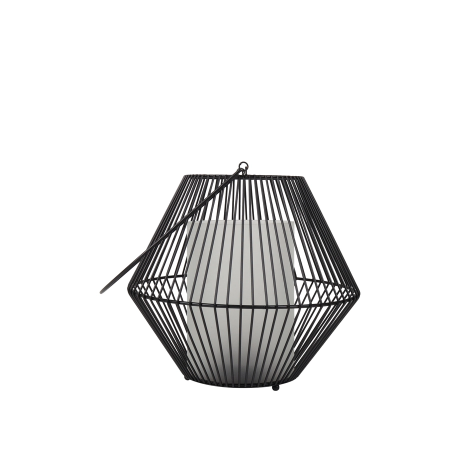 Allen + Roth Metal Glass Lantern Large 3 Allen + Roth Metal Glass Lantern Large - Image 3