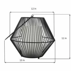 Allen + Roth Metal Glass Lantern Large 14 Allen + Roth Metal Glass Lantern Large -Allen + Roth Shop 4664670 61282358