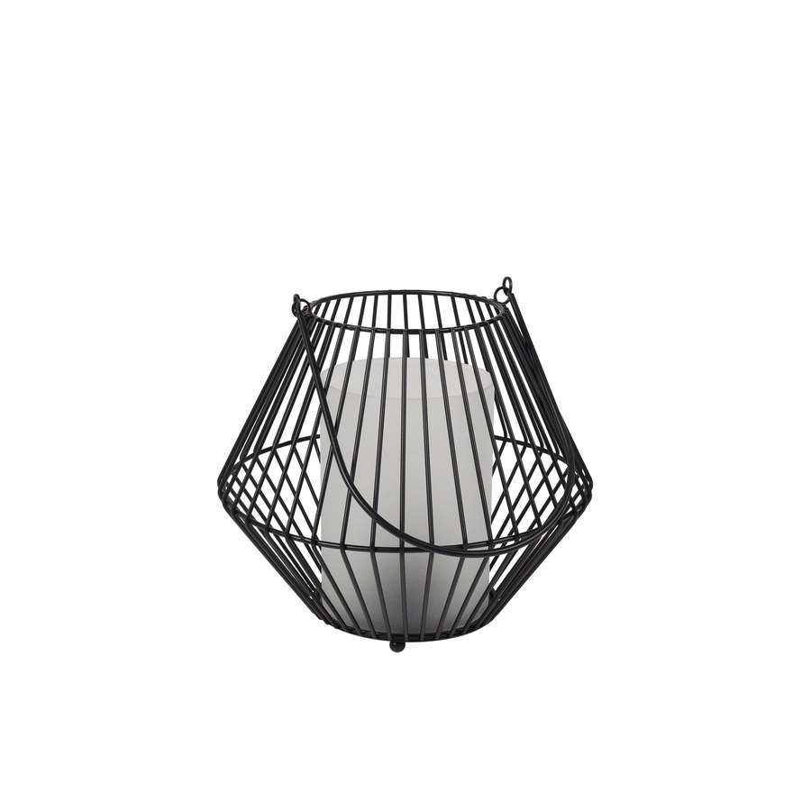 Allen + Roth Metal Glass Lantern Small 5 Allen + Roth Metal Glass Lantern Small - Image 5