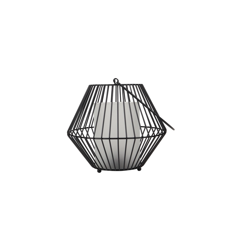 Allen + Roth Metal Glass Lantern Small 2 Allen + Roth Metal Glass Lantern Small - Image 2