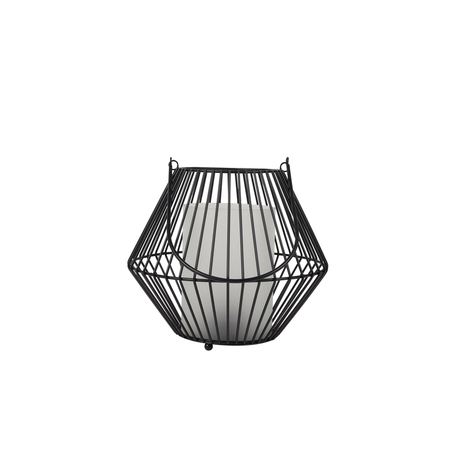 Allen + Roth Metal Glass Lantern Small 4 Allen + Roth Metal Glass Lantern Small - Image 4