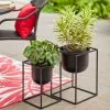 Allen + Roth Metal Planter Large