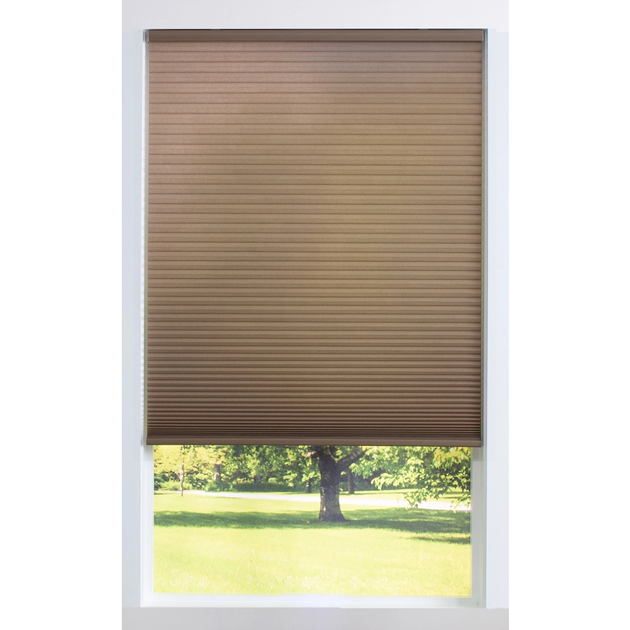 Allen + Roth 27-in X 72-in Light Filtering Recycled Polyester Cellular Shade - Brown 7 Allen + Roth 27-in X 72-in Light Filtering Recycled Polyester Cellular Shade - Brown - Image 7