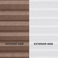 Allen + Roth 34-in X 64-in Brown Recycled Polyester Blackout Cellular Pleated Shade