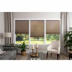 Allen + Roth 58-in X 64-in Brun Recycled Polyester Ligth Filtering Cellular Pleated Shade 12 Allen + Roth 58-in X 64-in Brun Recycled Polyester Ligth Filtering Cellular Pleated Shade -Allen + Roth Shop 5248469 50358224