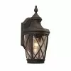 Allen + Roth Castine 14.41-in H Rubbed Bronze Outdoor Wall Light