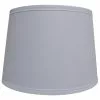 Allen + Roth 9-in X 13-in White Fabric Drum Lamp Shade