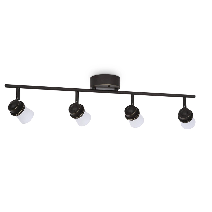 Allen + Roth 4-Light Bronze Dimmable Integrated LED Fixed Track Light Kit 2 Allen + Roth 4-Light Bronze Dimmable Integrated LED Fixed Track Light Kit - Image 2
