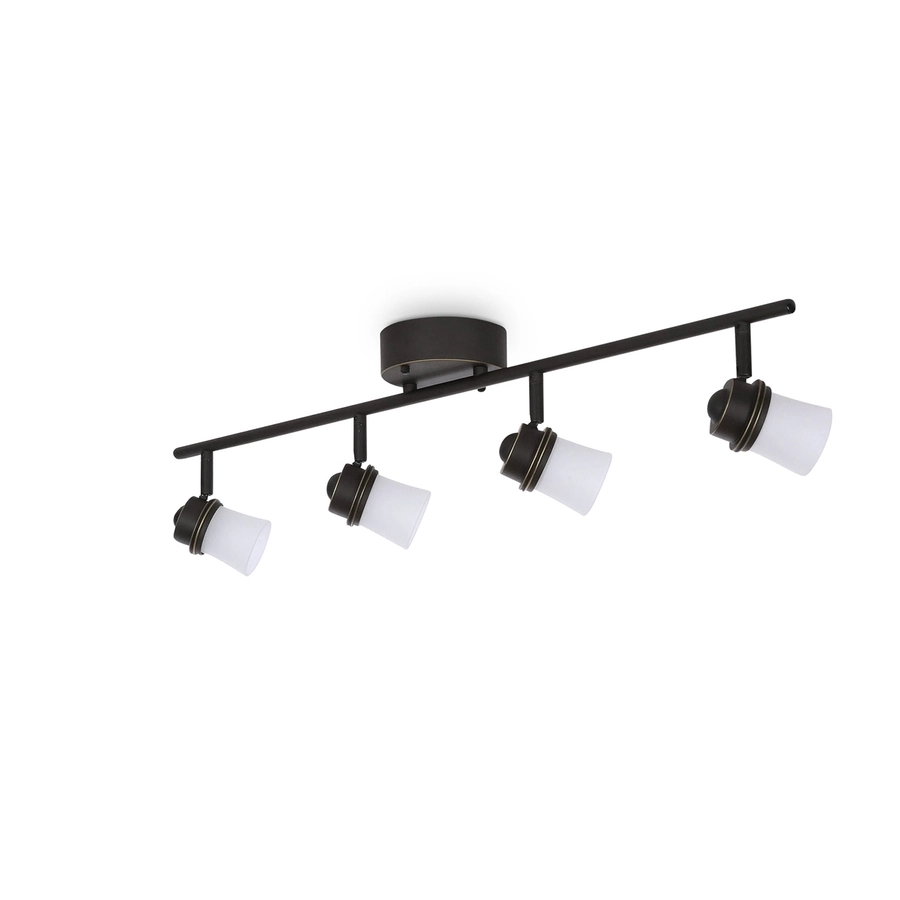 Allen + Roth 4-Light Bronze Dimmable Integrated LED Fixed Track Light Kit 3 Allen + Roth 4-Light Bronze Dimmable Integrated LED Fixed Track Light Kit - Image 3