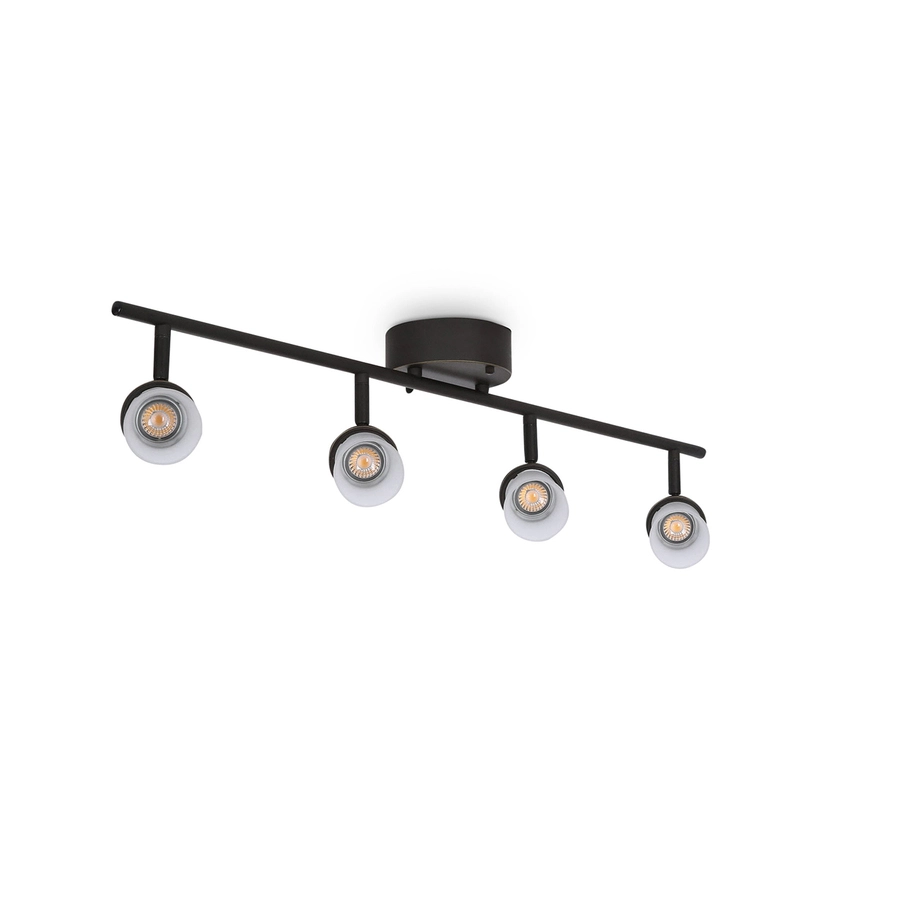 Allen + Roth 4-Light Bronze Dimmable Integrated LED Fixed Track Light Kit 9 Allen + Roth 4-Light Bronze Dimmable Integrated LED Fixed Track Light Kit - Image 9