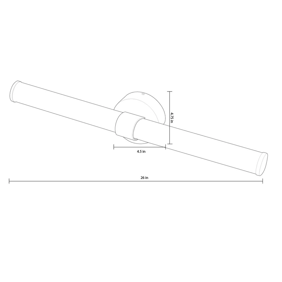 Allen + Roth Nukura 26-in W Brushed Nickel Contemporary Integrated LED Wall Sconce 1 Allen + Roth Nukura 26-in W Brushed Nickel Contemporary Integrated LED Wall Sconce