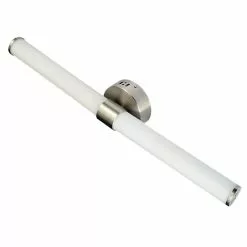 Allen + Roth Nukura 26-in W Brushed Nickel Contemporary Integrated LED Wall Sconce 10 Allen + Roth Nukura 26-in W Brushed Nickel Contemporary Integrated LED Wall Sconce -Allen + Roth Shop 760086 15460096 001