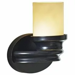Allen + Roth 1-Light Bronze Arm Sconce