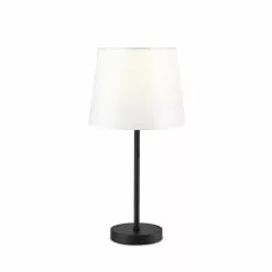 Allen + Roth 20-in 2PCS Painted Black Table Combo Set With White Linen Shades 7 Allen + Roth 20-in 2PCS Painted Black Table Combo Set With White Linen Shades -Allen + Roth Shop 909998 44066691