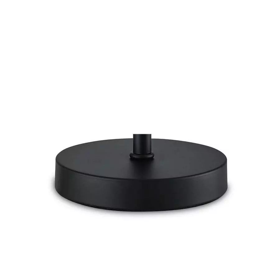 Allen + Roth 20-in 2PCS Painted Black Table Combo Set With White Linen Shades 1 Allen + Roth 20-in 2PCS Painted Black Table Combo Set With White Linen Shades