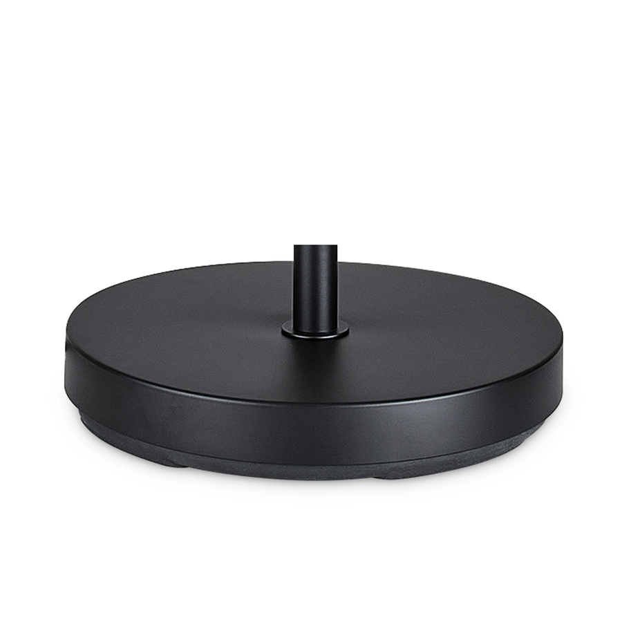 Allen + Roth 60-inH Painted Black Over The Sofa Floor Lamp With White Linen Shade 1 Allen + Roth 60-inH Painted Black Over The Sofa Floor Lamp With White Linen Shade