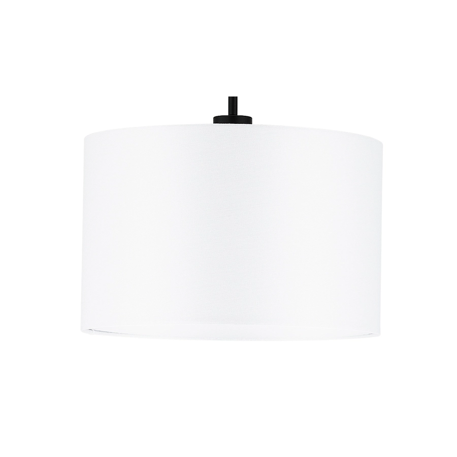 Allen + Roth 60-inH Painted Black Over The Sofa Floor Lamp With White Linen Shade 5 Allen + Roth 60-inH Painted Black Over The Sofa Floor Lamp With White Linen Shade - Image 5