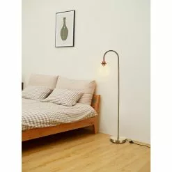 Allen + Roth 59.5-in Antique Brass Floor Lamp With Clear Glass Ball Down 9 Allen + Roth 59.5-in Antique Brass Floor Lamp With Clear Glass Ball Down -Allen + Roth Shop 910564 46559613