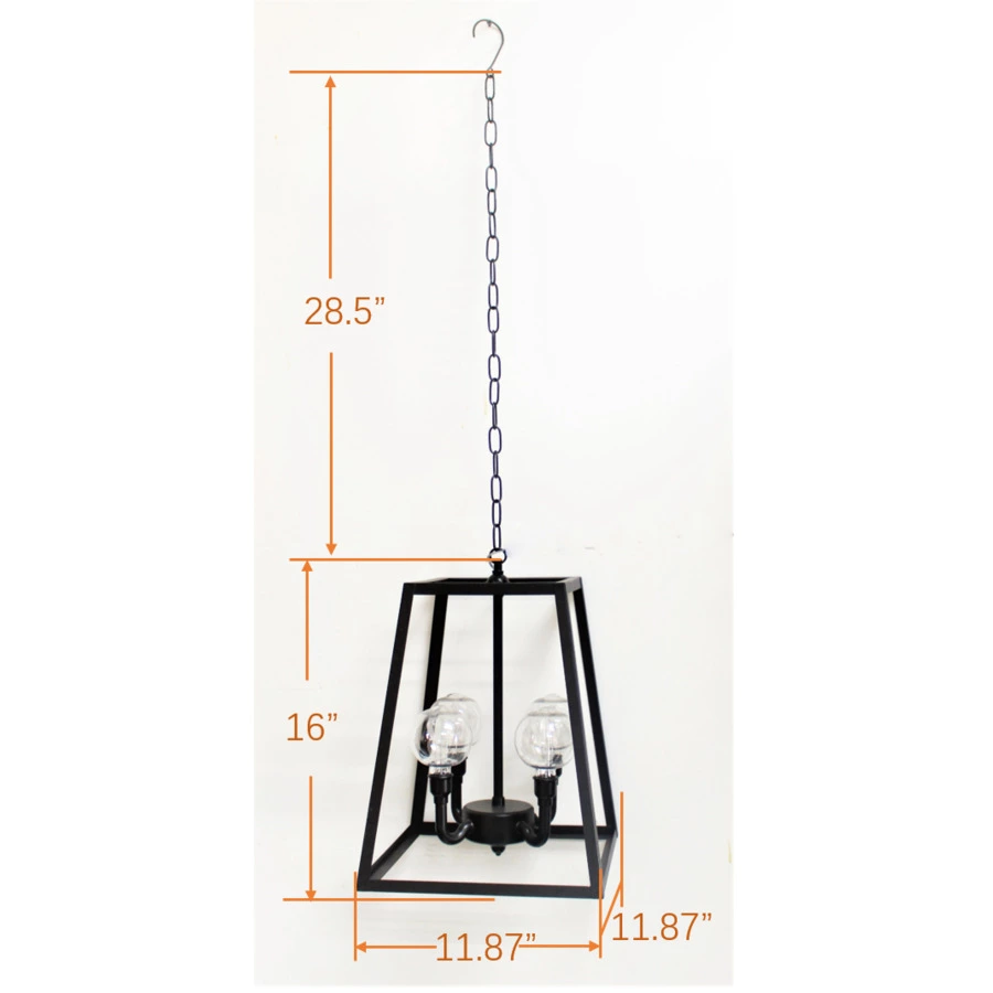 ALLEN + ROTH Holiday Living Black Outdoor Metal LED Pendant 1 ALLEN + ROTH Holiday Living Black Outdoor Metal LED Pendant