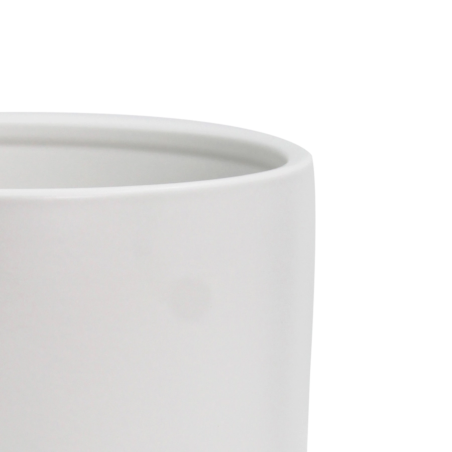 Allen + Roth 1-Pack 10.2 X 9.8 White Ceramic Planter 6 Allen + Roth 1-Pack 10.2 X 9.8 White Ceramic Planter - Image 6