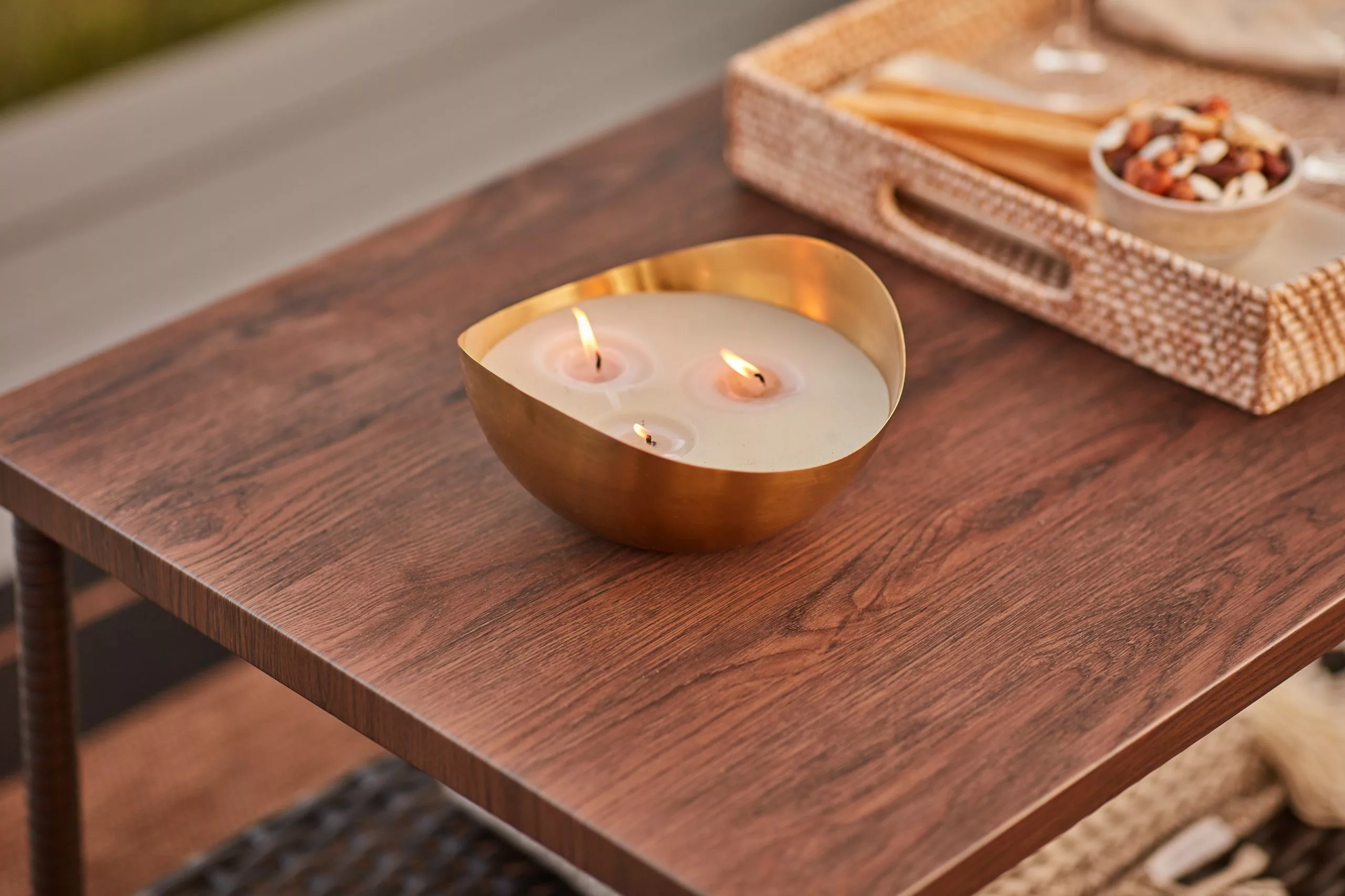 Allen + Roth Oval Candleholder - Metal - 3.7-in X 8-in X 7.7-in - Gold 4 Allen + Roth Oval Candleholder - Metal - 3.7-in X 8-in X 7.7-in - Gold - Image 4