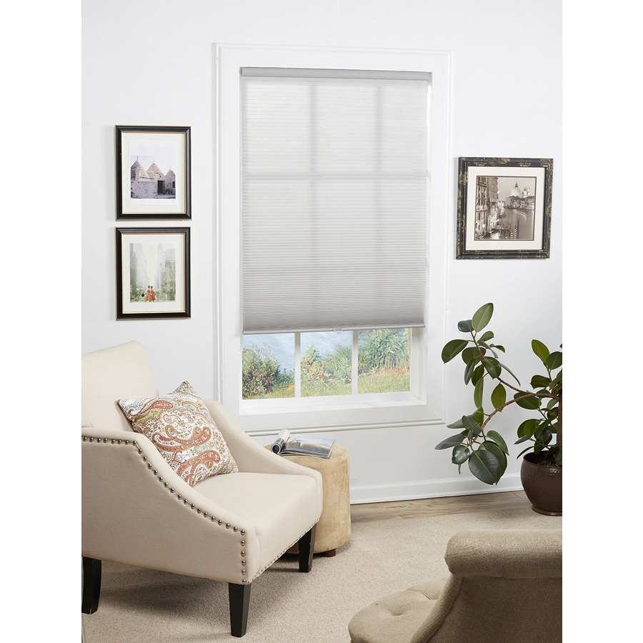 Allen + Roth Light Filtering 1-in Cordless Cellular Shade - 39-in W X 64-in H - Grey 2 Allen + Roth Light Filtering 1-in Cordless Cellular Shade - 39-in W X 64-in H - Grey - Image 2