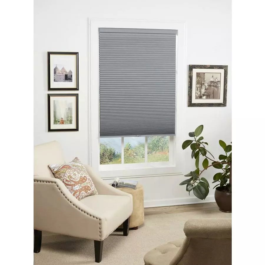 Allen + Roth AR 1.5-in Gray Blackout Recycle Cellular Shade 34x64 4 Allen + Roth AR 1.5-in Gray Blackout Recycle Cellular Shade 34x64 - Image 4