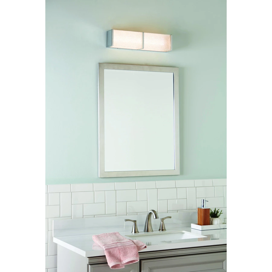 Allen + Roth Charlotte 1-Light 4.4 Chrome Rectangle Vanity Light 7 Allen + Roth Charlotte 1-Light 4.4 Chrome Rectangle Vanity Light - Image 7