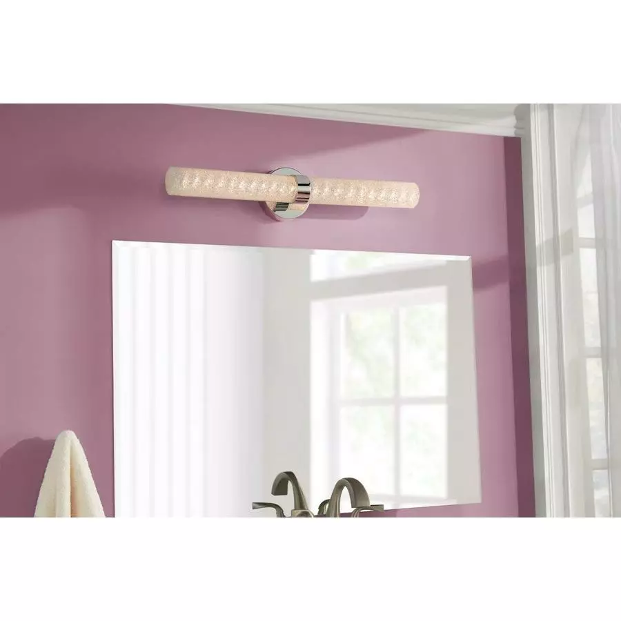 Allen + Roth Caroline Chrome Modern And Contemporary LED Vanity Light 5 Allen + Roth Caroline Chrome Modern And Contemporary LED Vanity Light - Image 5