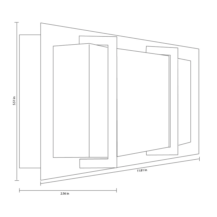 Allen + Roth Brighton 2-Light 5.51 Brushed Nickel Rectangle Vanity Light Bar 4 Allen + Roth Brighton 2-Light 5.51 Brushed Nickel Rectangle Vanity Light Bar - Image 4
