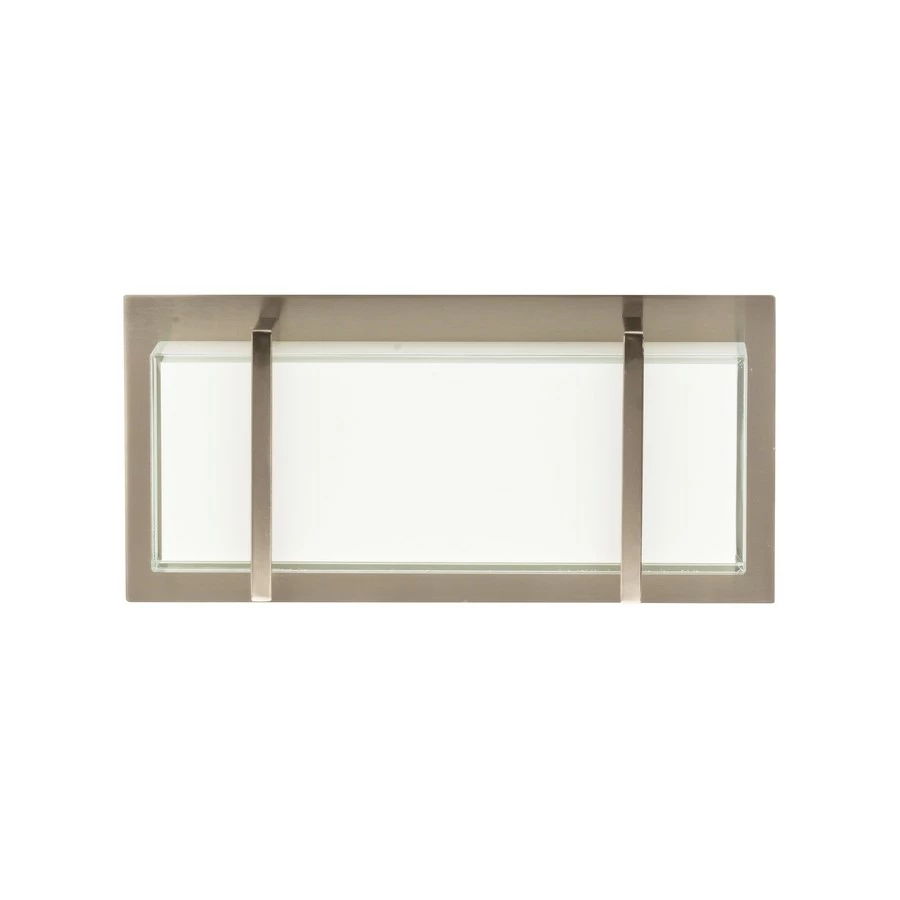 Allen + Roth Brighton 2-Light 5.51 Brushed Nickel Rectangle Vanity Light Bar 5 Allen + Roth Brighton 2-Light 5.51 Brushed Nickel Rectangle Vanity Light Bar - Image 5