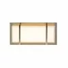 Allen + Roth Brighton 2-Light 5.51 Brushed Nickel Rectangle Vanity Light Bar