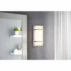 Allen + Roth Brighton 2-Light 5.51 Brushed Nickel Rectangle Vanity Light Bar 8 Allen + Roth Brighton 2-Light 5.51 Brushed Nickel Rectangle Vanity Light Bar -Allen + Roth Shop 970856 16255546