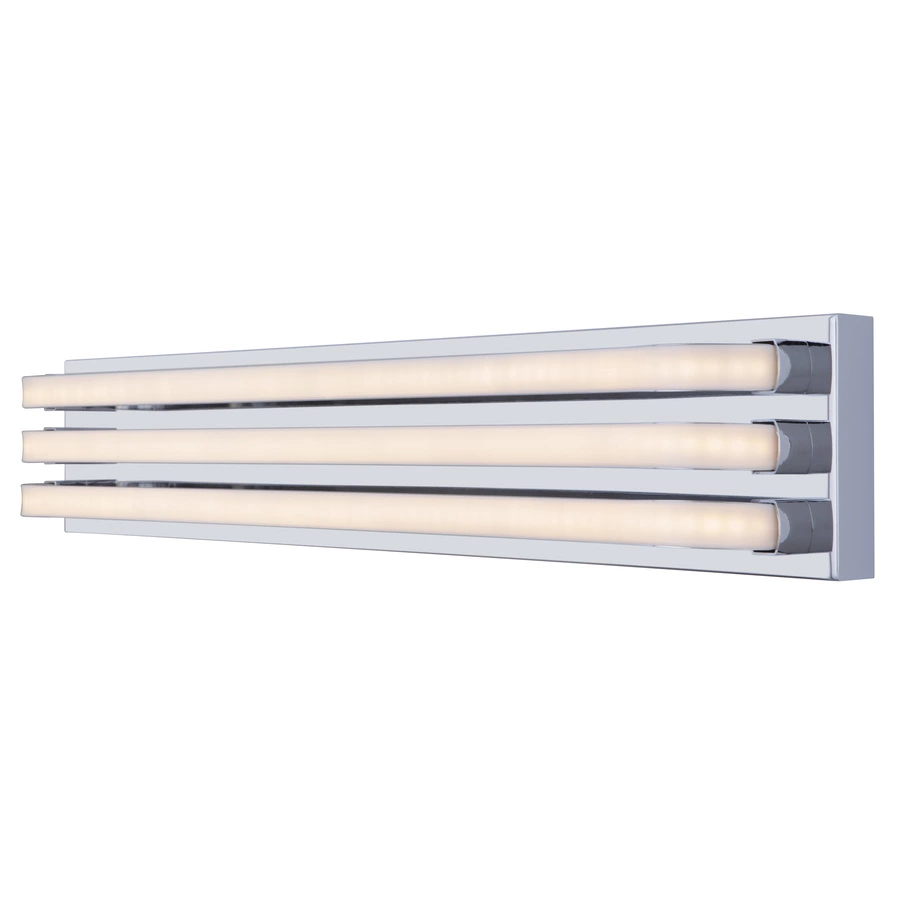 Allen + Roth Gatsby 3-Light 4.5 Chrome Rectangle Vanity Light 2 Allen + Roth Gatsby 3-Light 4.5 Chrome Rectangle Vanity Light - Image 2