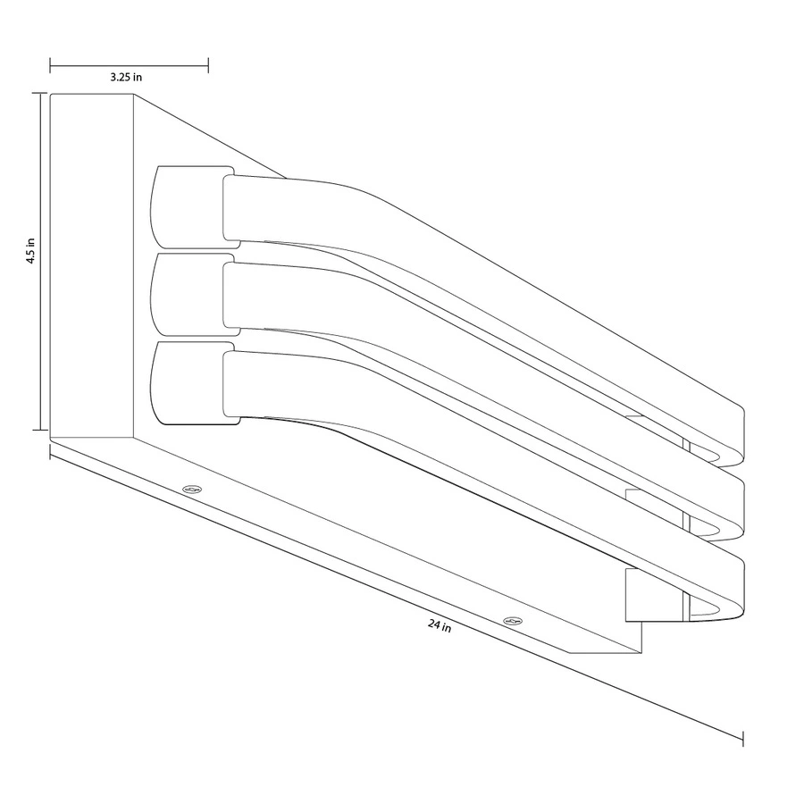Allen + Roth Gatsby 3-Light 4.5 Chrome Rectangle Vanity Light 5 Allen + Roth Gatsby 3-Light 4.5 Chrome Rectangle Vanity Light - Image 5