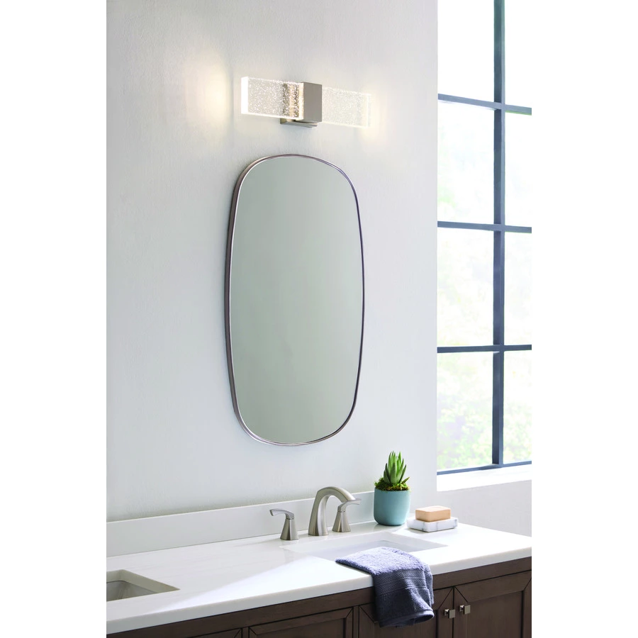 Allen + Roth Waldorf Brushed Nickel Contemporary LED Vanity Light 4 Allen + Roth Waldorf Brushed Nickel Contemporary LED Vanity Light - Image 4